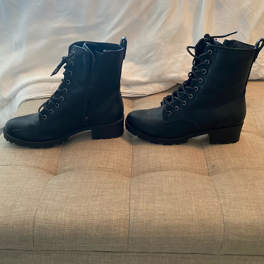 Barely Worn Black “Combat Style” Boot - image 3